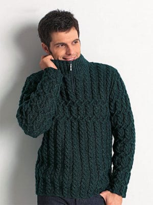 zip-collar-sweater-men-free-knitting-pattern