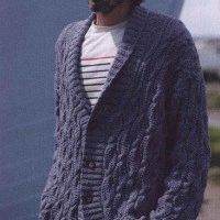 knitted cardigan for men