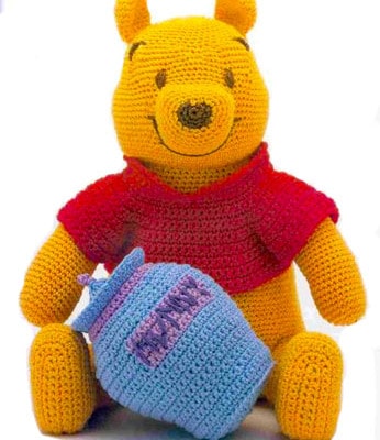 knitted winnie the pooh