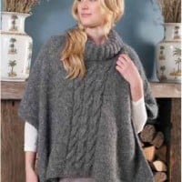 knitted poncho
