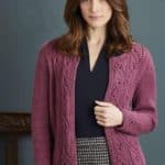 Womens knitted cardigan "Ruby"