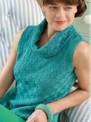 Knitted sleeveless jumper for women Damara