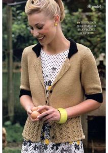 Free knitting pattern Blazer for women Arundel