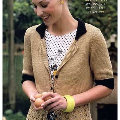 Free knitting pattern Blazer for women