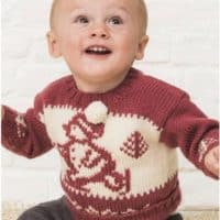 Ski sweater-knitted sweater for baby