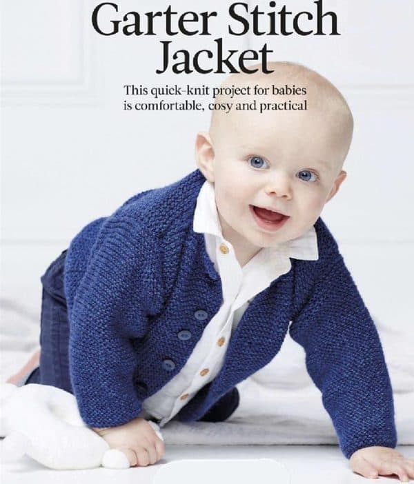 Garter Stitch Jacket for kids -free knitting pattern
