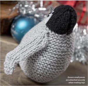 Christmas knitted toys-penguin