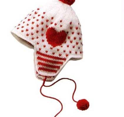 Hat Mittens baby knitting pattern