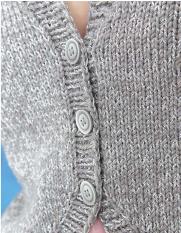 Knitted Silver jacket free pattern