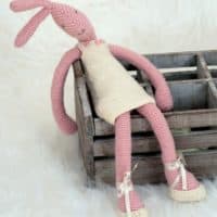 BALLERINA BUNNY-knitting toy