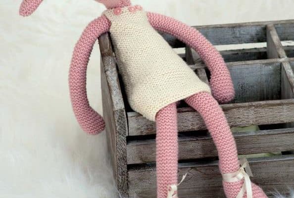 BALLERINA BUNNY-knitting toy