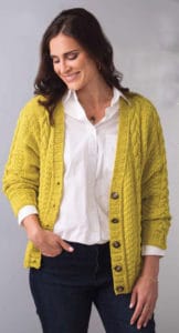 Woman's cardigan -"Spiced pear tea" -knitting pattern free