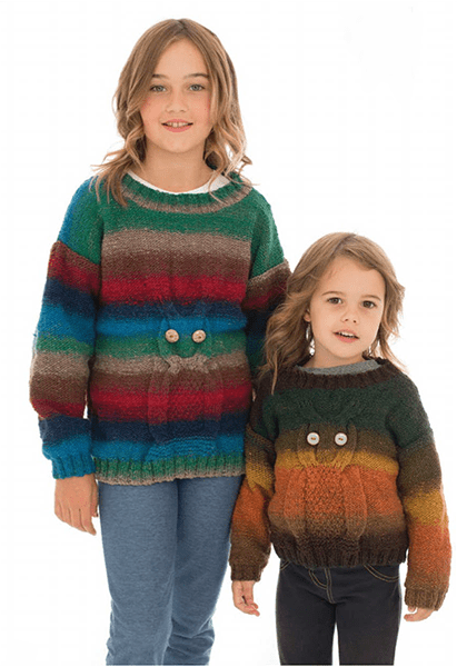Owl Sweater- knitted sweater for children