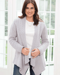 Knit woman's cardigan- free knit pattern