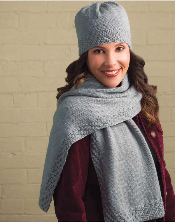 knitted Hat and Scarf -free knit patterns