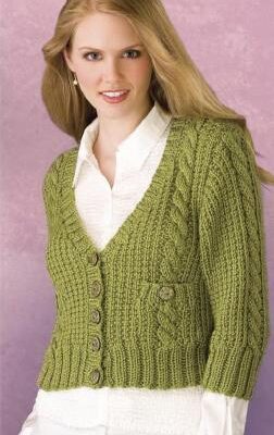 Office-to-Casual Cardigan-free knitting pattern