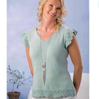 Free knitting pattern-Knitted Tank top