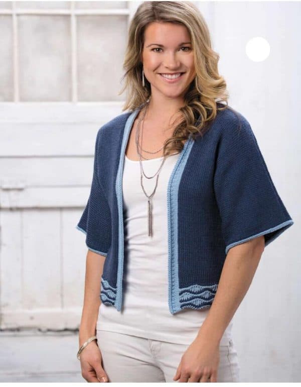 Azure kimono-free knitting pattern
