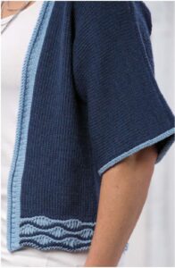 Azure kimono-free knitting pattern