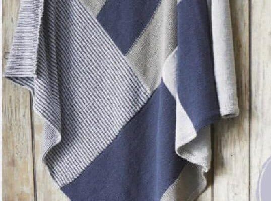 Reverse blanket- free knitting pattern