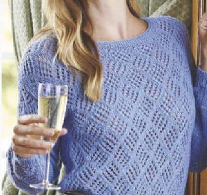 Lace jumper-free knitting pattern
