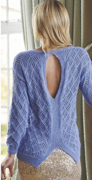 Lace jumper-free knitting pattern - Knitting and Crochet