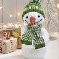 Snuggly snowman-knitted toy-free knitting pattern