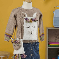 LAMA JUMPER & BAG-knitting patterns