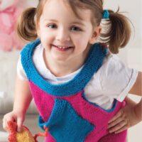 Knitted dress for little girl-knitting pattern