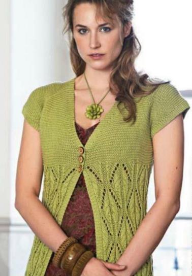 Summer cardigan Sorrel - free knitting pattern