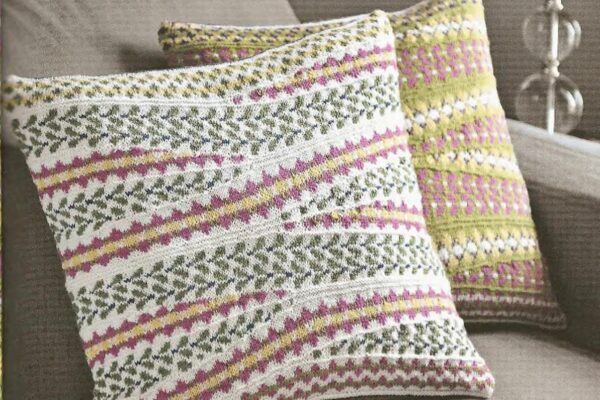 Charleston cushions-knitting pattern