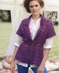 Grape Vest-free knitting pattern
