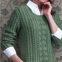 pullover in aran style